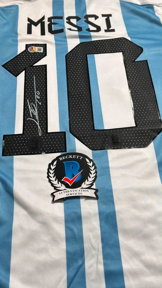 Lionel Messi Signed Argentina #10 Jersey – Beckett Authenticated