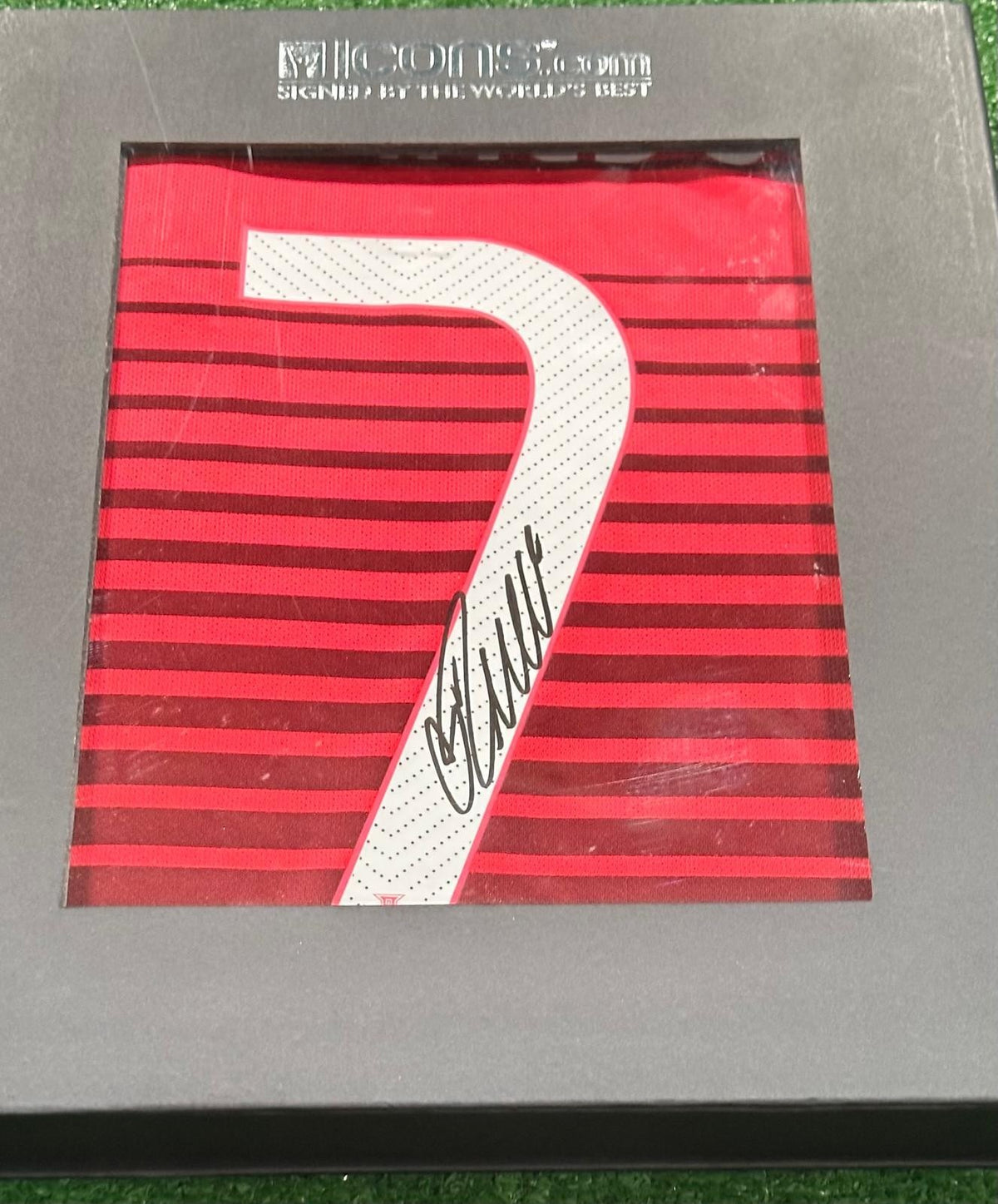 Cristiano Ronaldo signed Portugal home jersey detail view 9