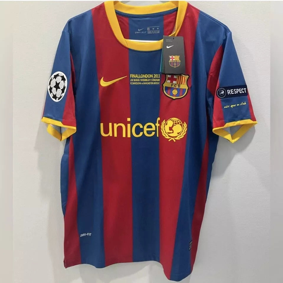 Lionel Messi 2011 Barcelona UCL Final Jersey front view