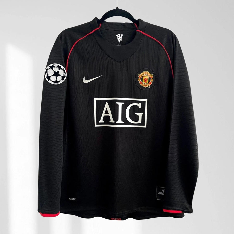 Cristiano Ronaldo 2007/08 Manchester United Away Long-Sleeve Jersey front view