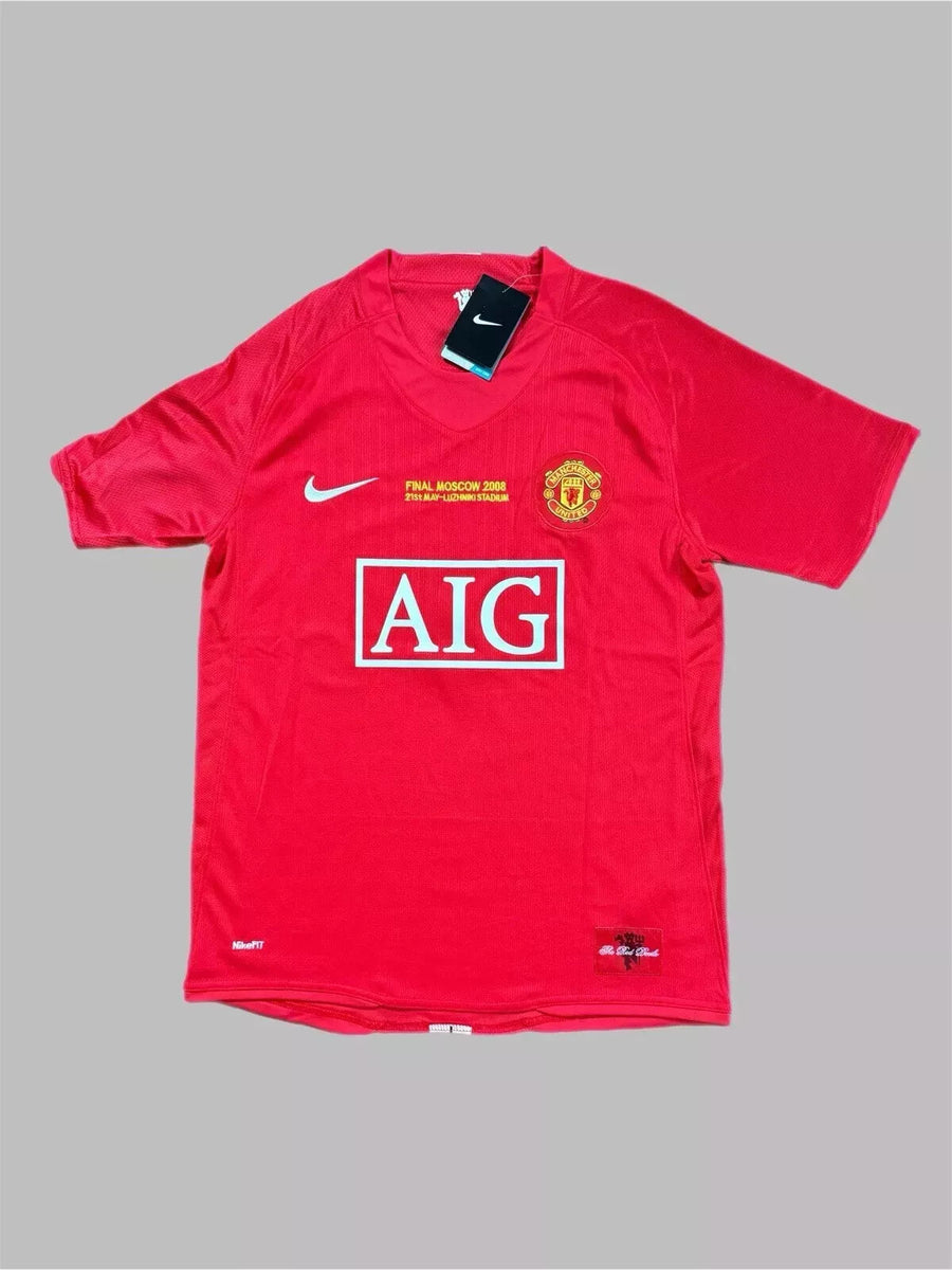 Cristiano Ronaldo 2008 Manchester United UCL Final Short-Sleeve Jersey front view