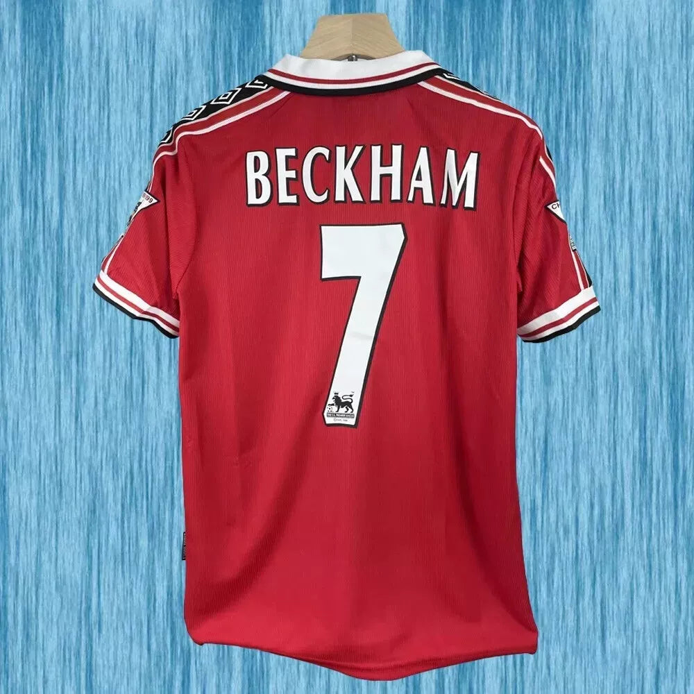 David Beckham 1998/99 Manchester United Home Jersey detail view 2