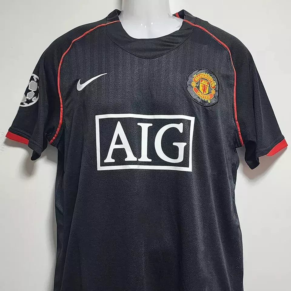 Cristiano Ronaldo 2007/08 Manchester United UCL Away Short-Sleeve Jersey detail view 2