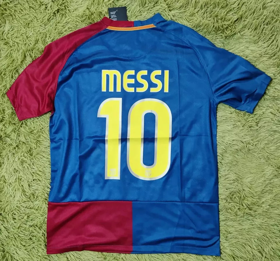 Lionel Messi 2008/09 Barcelona Home Retro Jersey detail view 2
