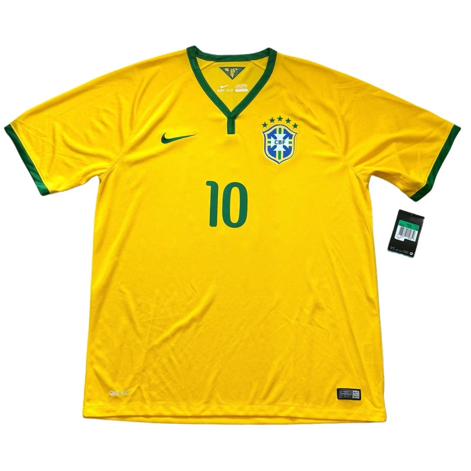 Neymar Jr. 2014/15 Brazil #10 Home Jersey detail view 2