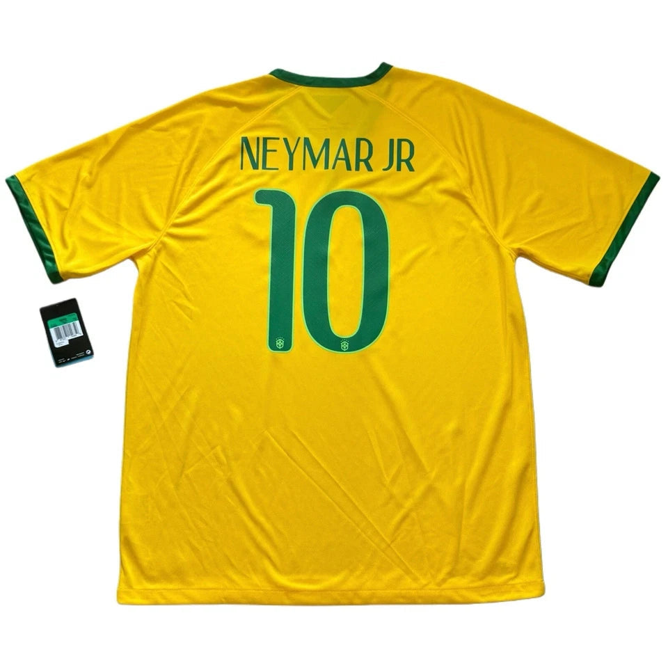 Neymar Jr. 2014/15 Brazil #10 Home Jersey detail view 3